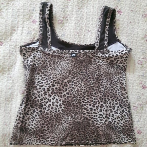 VINTAGE SUPER SOFT LEOPARD ANIMAL PRINT CAMI TOP - Picture 3 of 16